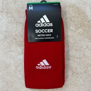 adidas Unisex-Adult Metro 6 Soccer Socks (1-pair)
Color: Red